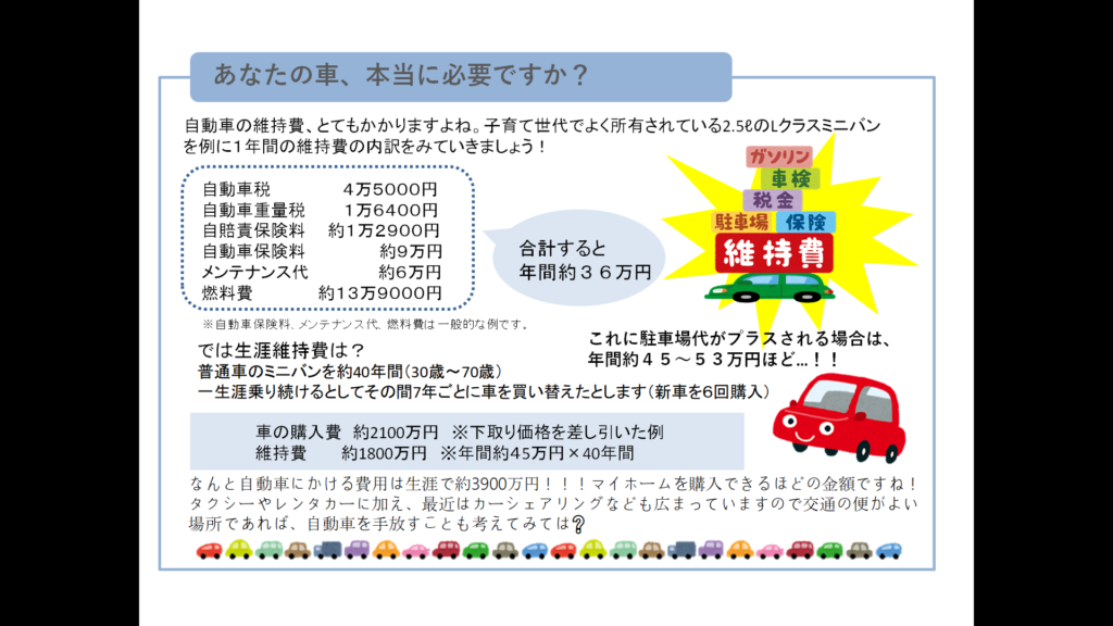 あなたの車、本当に必要ですか?
